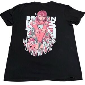 Ten Hundred Broken Artist Graphic T-Shirt Mens L Black Anime Skater Streetwear‎